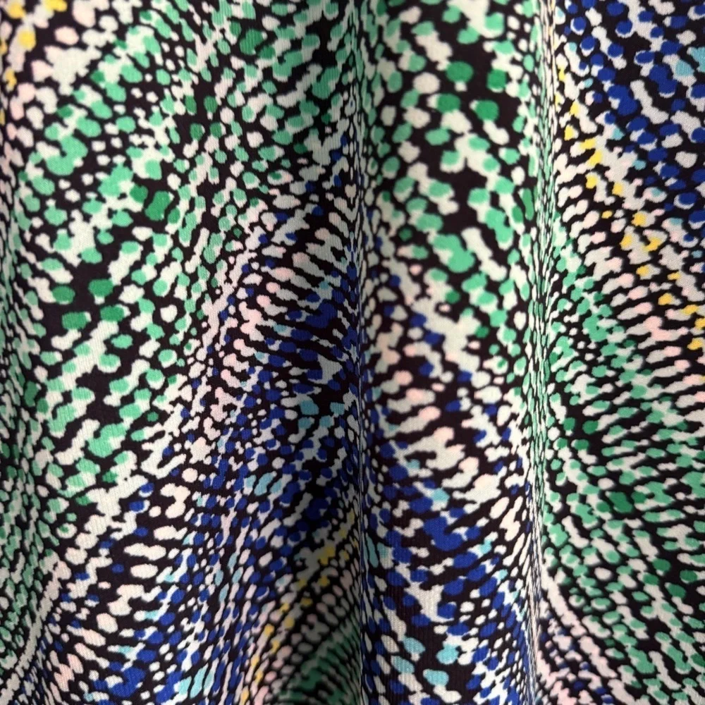 American Living Blue and Green Sleeveless A-line Maxi Dress - Picture 4 of 9